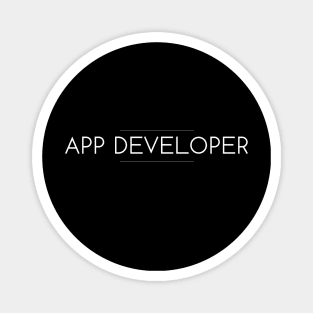 App Developer Minimalist Design Magnet